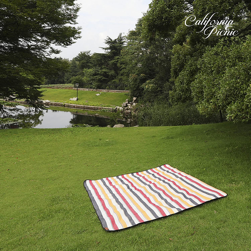 Picnic Blanket Waterproof Extra Large | Beach Blanket Sand Proof Oversized Waterproof | Great Festival Blanket and Picnic Mat | Water Resistant Heavy Duty Wet Lawn Blanket Backing for Outdoor Picnics Home & Garden > Lawn & Garden > Outdoor Living > Outdoor Blankets > Picnic Blankets CALIFORNIA PICNIC   