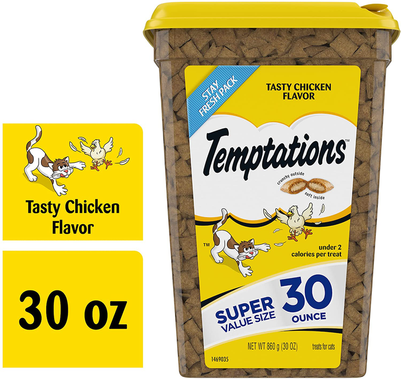 TEMPTATIONS Classic Crunchy and Soft Cat Treats, 30 oz. Animals & Pet Supplies > Pet Supplies > Cat Supplies > Cat Litter Temptations   