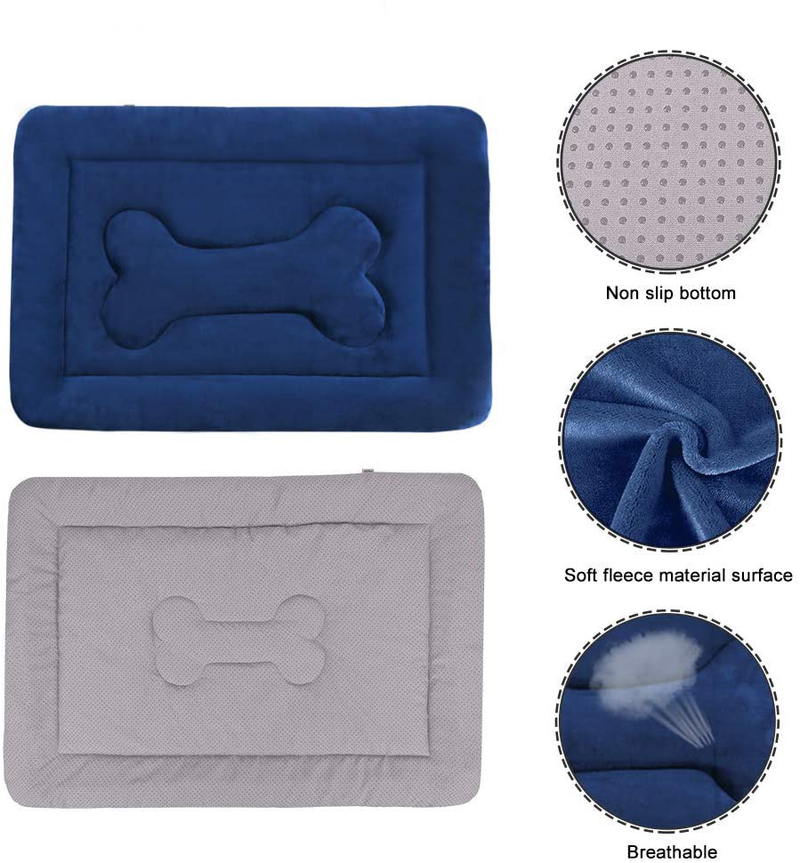 Dog Bed Large Crate Mat 42 in Non-Slip Washable Soft Mattress Kennel Pads