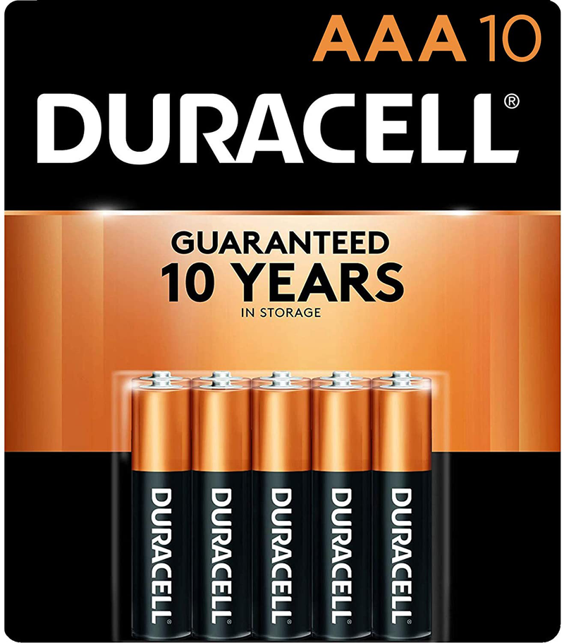 Duracell - CopperTop AAA Alkaline Batteries - Long Lasting, All-Purpose Triple A Battery for Household and Business - 16 Count Electronics > Electronics Accessories > Power > Batteries Duracell 10 Count  