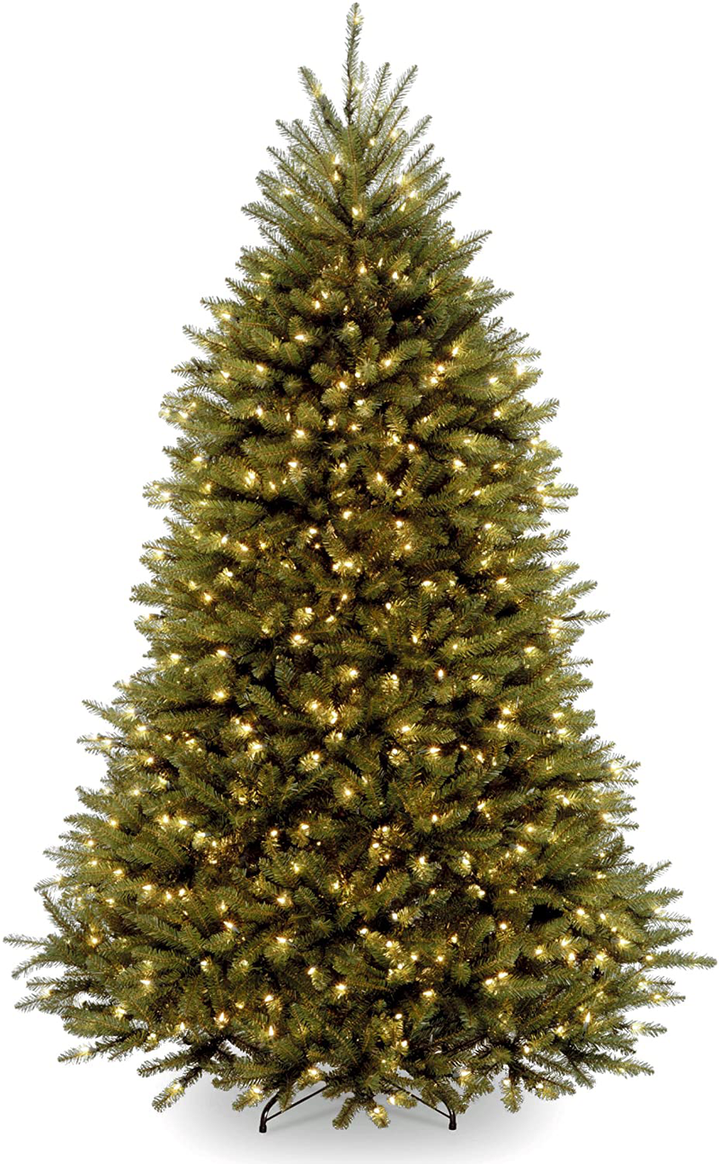 National Tree Company Pre-lit Artificial Christmas Tree | Includes Pre-strung White Lights, PowerConnect and Stand | Dunhill Fir - 9 ft Home & Garden > Decor > Seasonal & Holiday Decorations > Christmas Tree Stands National Tree Company 6 ft  