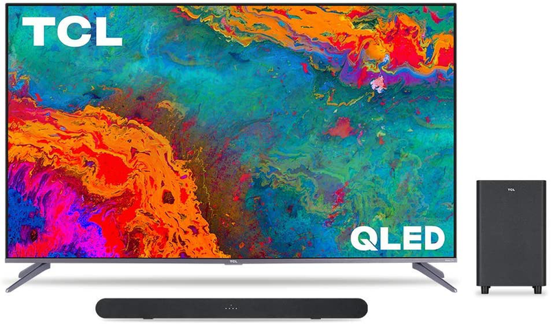 TCL 50-inch 5-Series 4K UHD Dolby Vision HDR QLED Roku Smart TV - 50S535, 2021 Model Electronics > Video > Televisions TCL TV with Alto 6+ Sound Bar 65-Inch 