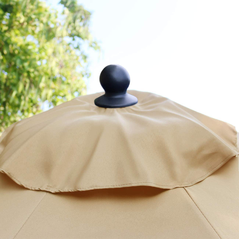 Sunnyglade 9Ft Patio Umbrella Outdoor Table Umbrella with 8 Sturdy Ribs (Tan) Home & Garden > Lawn & Garden > Outdoor Living > Outdoor Umbrella & Sunshade Accessories Sunnyglade   