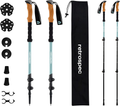 Retrospec Solstice Trekking and Ski Poles for Men and Women - Aluminum W/ Cork Grip - Adjustable & Collapsible Lightweight Hiking, Walking and Skiing Sticks Sporting Goods > Outdoor Recreation > Camping & Hiking > Hiking Poles Retrospec Winter Mint Aluminum/Cork Grip 