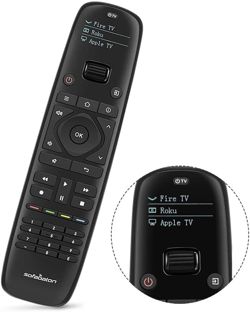 Updated SofaBaton U1 Universal Remote with OLED Display and Smartphone APP, All in One Universal Remote Control for up to 15 Entertainment Devices, Compatible with Smart TVs/DVD/STB/Projector so on Electronics > Electronics Accessories > Remote Controls SofaBaton 2021 Updated Manual  