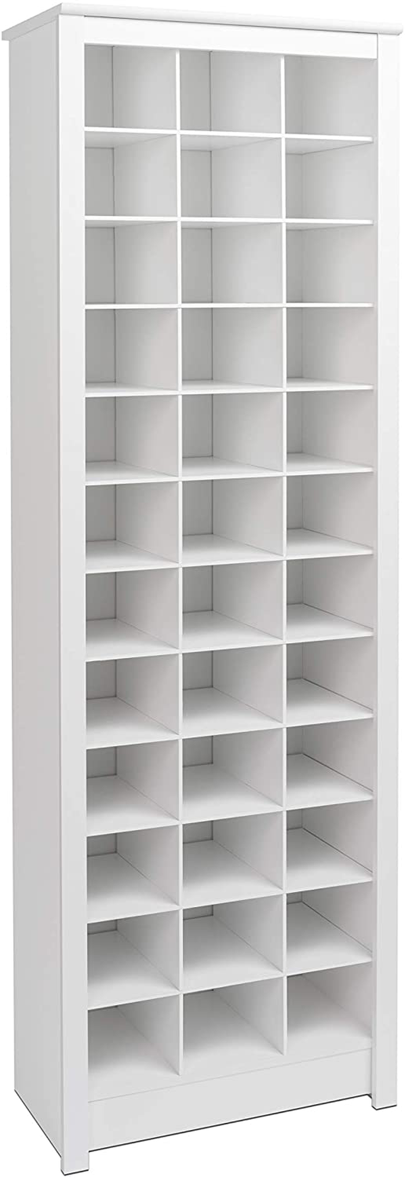 Prepac Shoe Storage Cabinet, 36 Pair Rack, White Furniture > Cabinets & Storage > Armoires & Wardrobes Prepac   