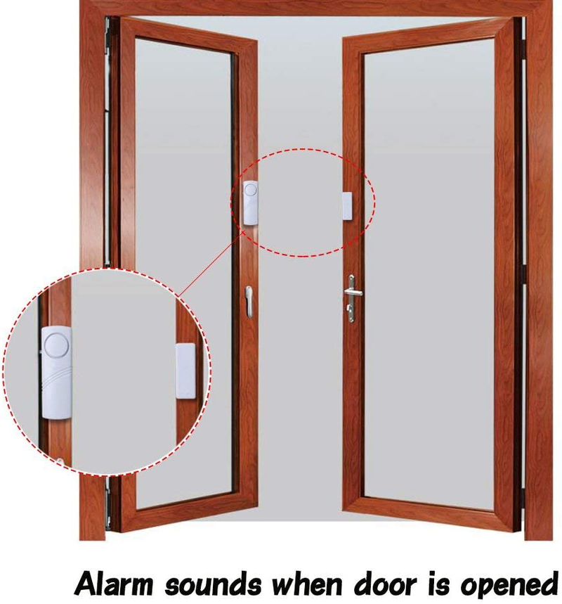 Personal Security Window & Door Alarm Bell | Wireless Sensor Door Window Burglar Alarm | Pack of 10 Home & Garden > Business & Home Security > Home Alarm Systems Hiistar   