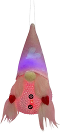 Valentines Day Gnome LED Lights, Glowing Dwarf Doll Plush Pendant Handmade Valentine'S Lights Toy Gifts Light up Valentine'S Day Pendant Home Office Table Decoration (A) Home & Garden > Lighting > Lighting Fixtures Eme-rald E  