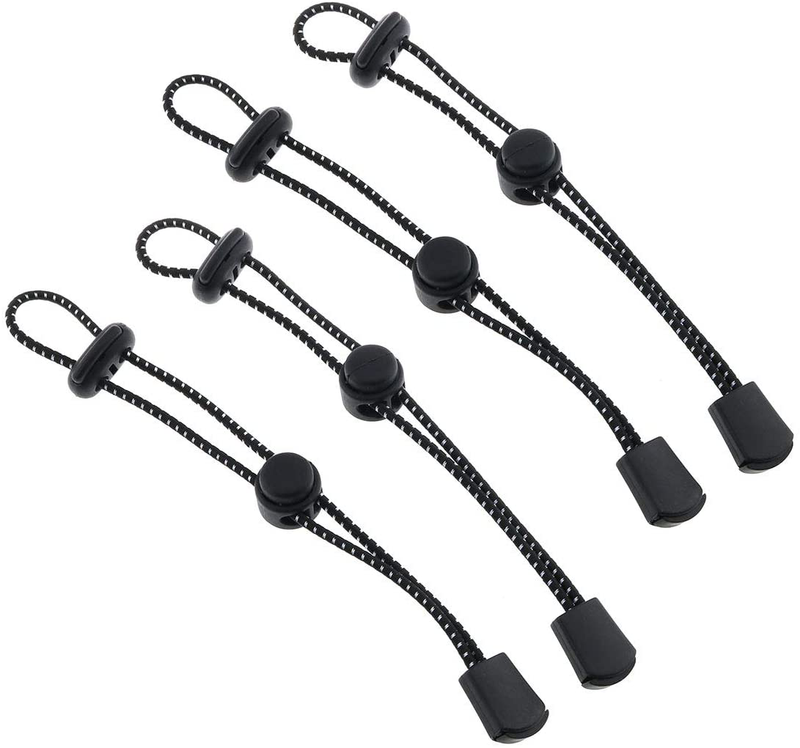 E-Outstanding Tie Cord 4PCS Plastic Buckle Elastic Rope for Backpack Walking Stick Holder Trekking Hiking Pole Outdoor Sports Small Tools