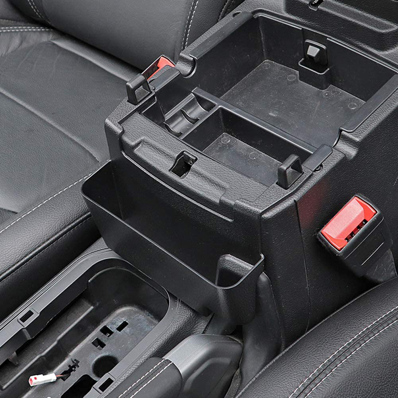 QHCP Car Rear Armrest Storage Box Organizer Barrel Case Stowing Tidying Fit for Jeep Wrangler JL 2018 2019 Interior Accessories  QHCP   
