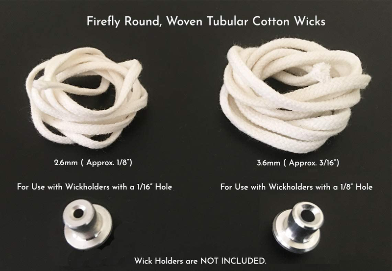 Firefly Brand - 5 Feet of 3.6mm Braided Eco Cotton Replacement Wick for Oil Lamps and Candles. Home & Garden > Lighting Accessories > Oil Lamp Fuel Firefly   