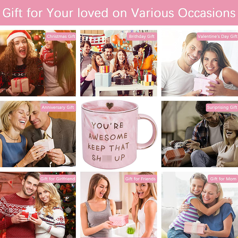 Gifts for Women Wife Mom Her,12 OZ Funny Mug Christmas Stocking Stuffers for Women,Christmas Festival Birthday White Elephant Gag Gifts,Awesome Valentines Day Gifts for Teachers Girlfriend Sister Home & Garden > Kitchen & Dining > Tableware > Drinkware ORALER   