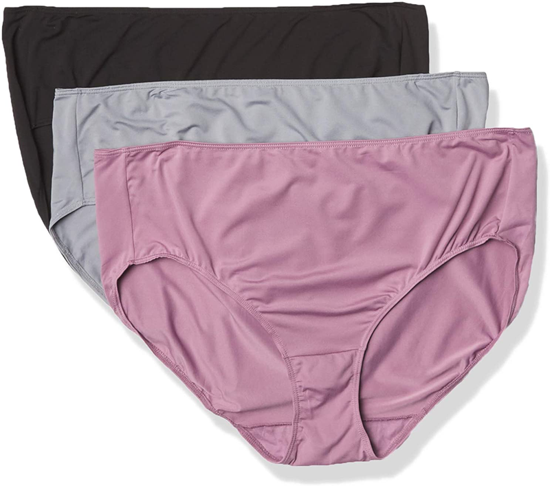 Hanes Women's ReNew Recycled Microfiber Modern Brief 3-Pack Apparel & Accessories > Clothing > Underwear & Socks > Underwear Hanes Assorted 9 