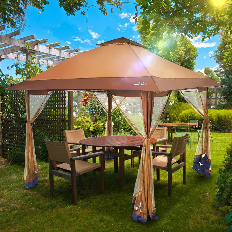 OUTDOOR LIVING SUNTIME Instant Pop Up Patio Gazebo with Full Netting for Family Parties and Outdoor Activities(Netting Sidewalls) Home & Garden > Lawn & Garden > Outdoor Living > Outdoor Structures > Canopies & Gazebos OUTDOOR LIVING SUNTIME   
