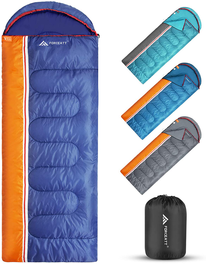 Forceatt Sleeping Bags for Adults &Kids, 50-77 °F Ultralight Backpacking Sleeping Bag Use in Cool & Warm Weather, Water-Resistant, Lightweight 30 Degree Sleeping Bag Great for Hiking, Camping, Indoor. Sporting Goods > Outdoor Recreation > Camping & Hiking > Sleeping BagsSporting Goods > Outdoor Recreation > Camping & Hiking > Sleeping Bags Forceatt Sea Blue  