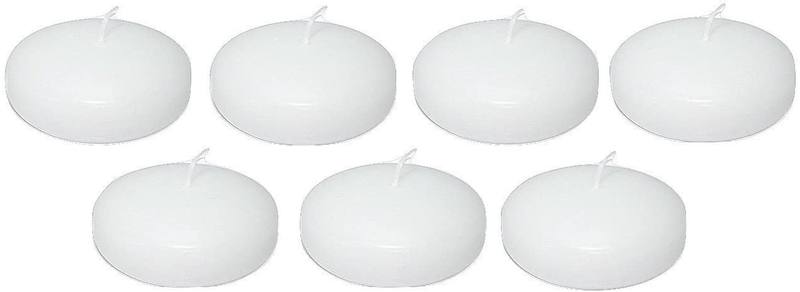 D'light Online Large Floating Candles 3 Inch Bulk Pack for Events, Weddings, Spa, Home Decor, Special Occasions and Holiday Decorations (Set of 72, White) Home & Garden > Decor > Home Fragrances > Candles D'light Online White Large - 3" (Set of 72) 