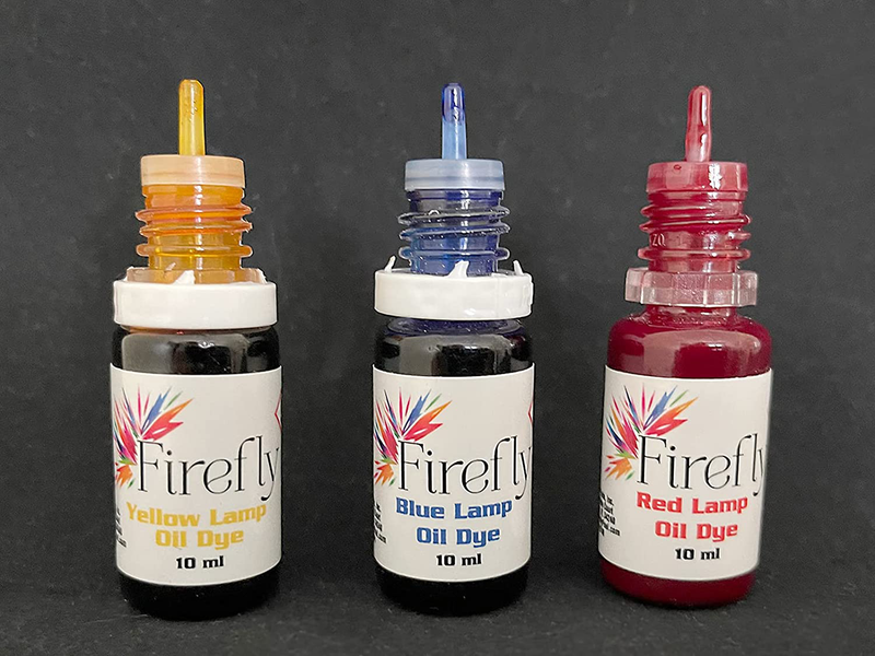 Firefly Colored Lamp Oil and Candle Dye 3-Pack | Create Yellow, Green, Red, Blue Lamp Oil | Use in Liquid, Smokeless, Odorless Paraffin Lamp Oil Home & Garden > Lighting Accessories > Oil Lamp Fuel Firefly Fuel, Inc.   