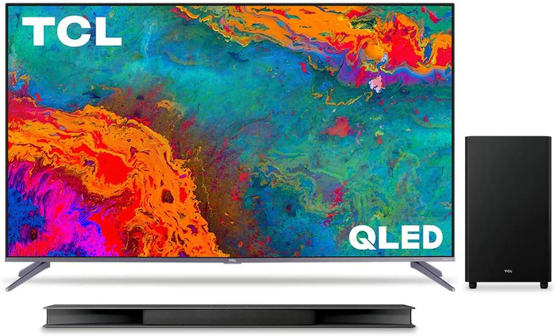 TCL 50-inch 5-Series 4K UHD Dolby Vision HDR QLED Roku Smart TV - 50S535, 2021 Model Electronics > Video > Televisions TCL TV with Alto 9 Sound Bar 55-Inch 