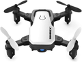 SIMREX X300C Mini Drone RC Quadcopter Foldable Altitude Hold Headless RTF 360 Degree FPV Video WiFi 720P HD Camera 6-Axis Gyro 4CH 2.4Ghz Remote Control Super Easy Fly for Training White