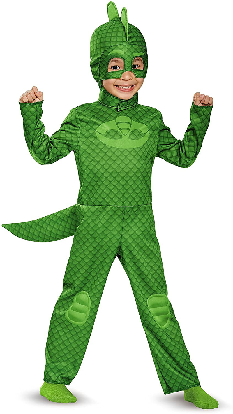 Disguise Gekko Classic Toddler PJ Masks Costume, Large/4-6 Green Apparel & Accessories > Costumes & Accessories > Costumes Disguise Costumes - Toys Division Gekko Costume Large (4-6)