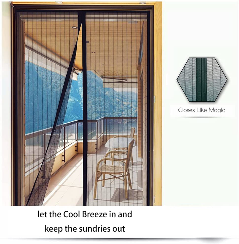 Magnetic Screen Door - Self Sealing, Heavy Duty Pcduoduo (39" X 83") Sporting Goods > Outdoor Recreation > Camping & Hiking > Mosquito Nets & Insect Screens PCduoduo   