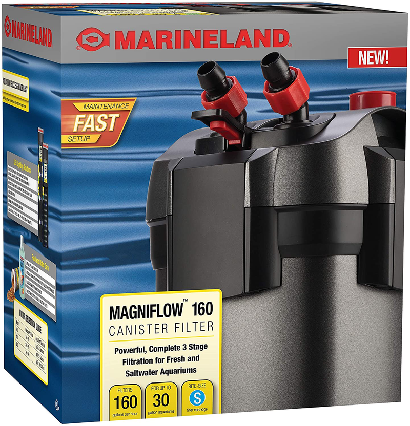 Marineland Magniflow Canister Filter for Aquariums, Fast Maintenance
