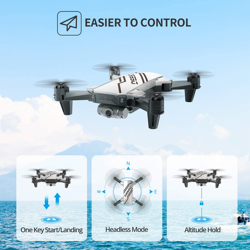 DEERC D20 Mini Drone for Kids with 720P HD FPV Camera Remote Control Toys Gifts for Boys Girls with Altitude Hold, Headless Mode, One Key Start Speed Adjustment, 3D Flips 2 Batteries, Silver Cameras & Optics > Cameras > Film Cameras DEERC   