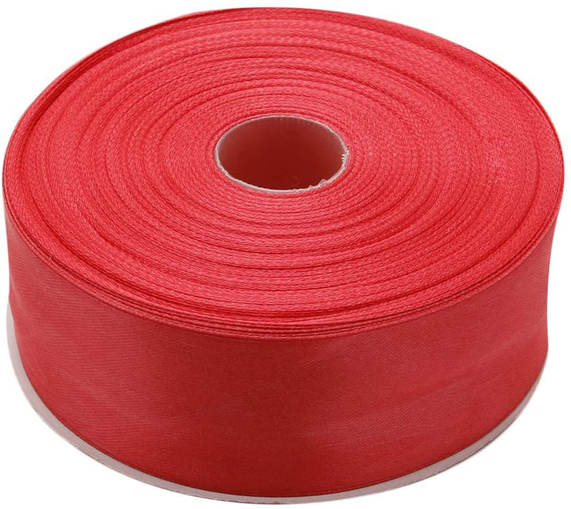 Topenca Supplies 3/8 Inches x 50 Yards Double Face Solid Satin Ribbon Roll, White Arts & Entertainment > Hobbies & Creative Arts > Arts & Crafts > Art & Crafting Materials > Embellishments & Trims > Ribbons & Trim Topenca Supplies Coral 1-1/2" x 50 yards 