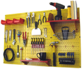 Pegboard Organizer Wall Control 4 ft. Metal Pegboard Standard Tool Storage Kit with Galvanized Toolboard and Black Accessories Hardware > Hardware Accessories > Tool Storage & Organization Wall Control Yellow Pegboard Red Accessories Storage 