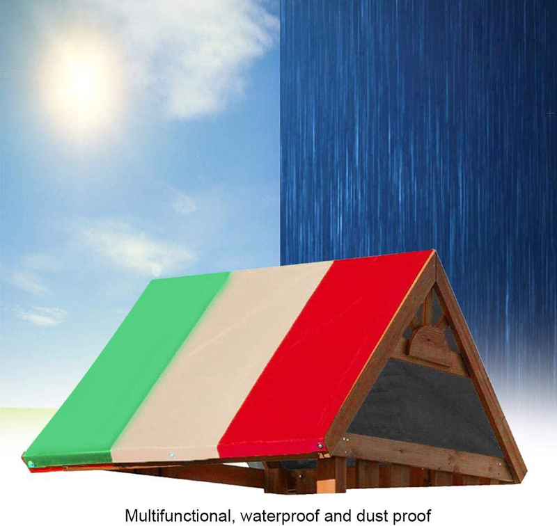 Fdit 132x226cm 210D Oxford Cloth Outdoor Garden Swing Set Replacement Tarp Awning Roof Cover Swing Canopy Garden Accessories(2