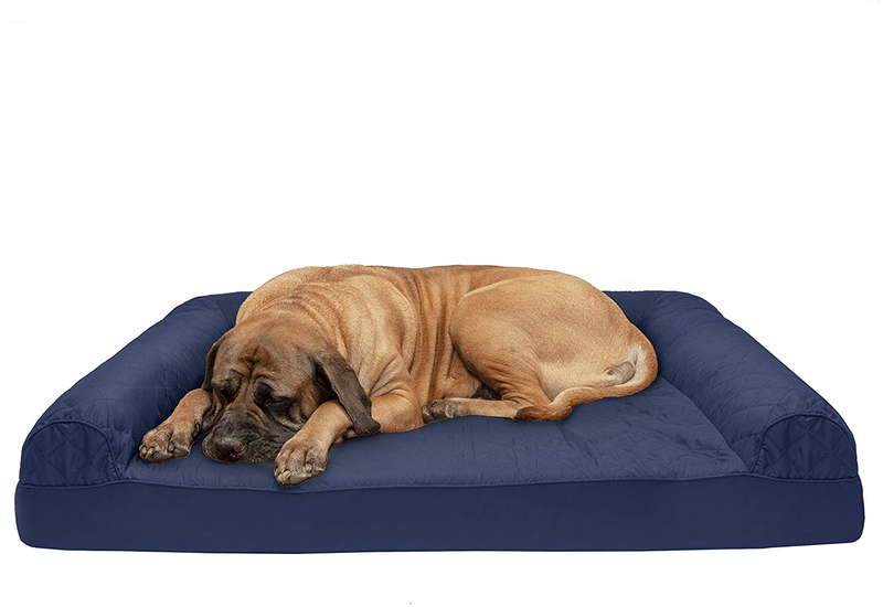 Furhaven Orthopedic Dog Beds for Small, Medium, and Large Dogs, CertiPUR-US Certified Foam Dog Bed Animals & Pet Supplies > Pet Supplies > Dog Supplies > Dog Beds Furhaven Quilted Navy Cooling Gel Foam Jumbo Plus (Pack of 1)