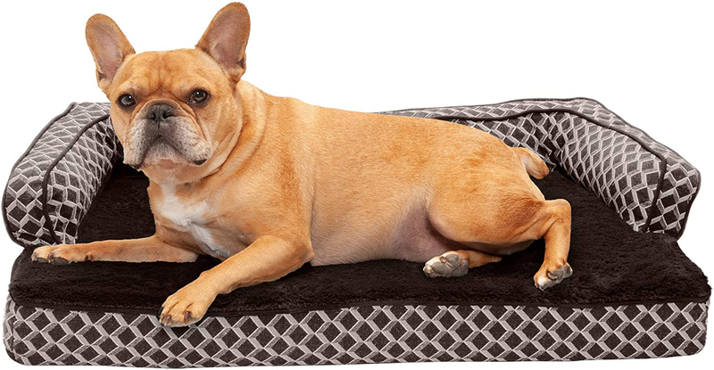 Furhaven Orthopedic Dog Beds for Small, Medium, and Large Dogs, CertiPUR-US Certified Foam Dog Bed Animals & Pet Supplies > Pet Supplies > Dog Supplies > Dog Beds Furhaven Diamond Brown Memory Foam Medium (Pack of 1)