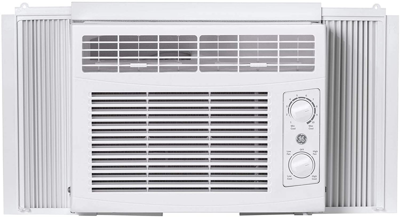 GE 5,000 BTU Mechanical Window Air Conditioner, Cools up to 150 sq. Ft, Easy Install Kit Included, 5000 115V, White