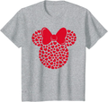 Disney Minnie Mouse Icon Filled with Hearts T-Shirt Home & Garden > Decor > Seasonal & Holiday Decorations Disney Heather Grey Youth Kids 12