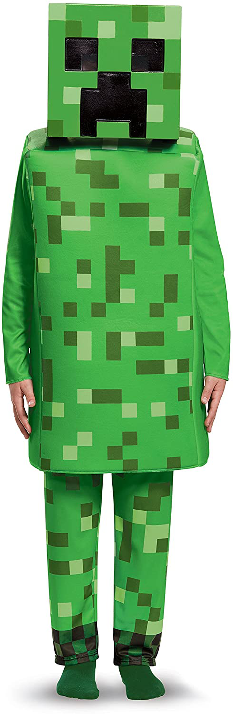 Creeper Deluxe Minecraft Costume, Green, Medium (7-8) Apparel & Accessories > Costumes & Accessories > Costumes Disguise Costume M (7-8) 