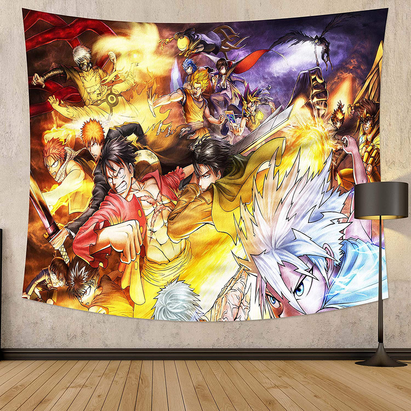 MEWE Anime Tokyo Ghoul Tapestry Japanese Anime Tapestry Wall Hanging for Anime Gifts Bedroom 59x70in Home & Garden > Decor > Artwork > Decorative Tapestries MEWE Japanese Anime Tapestry 2 50x60in 
