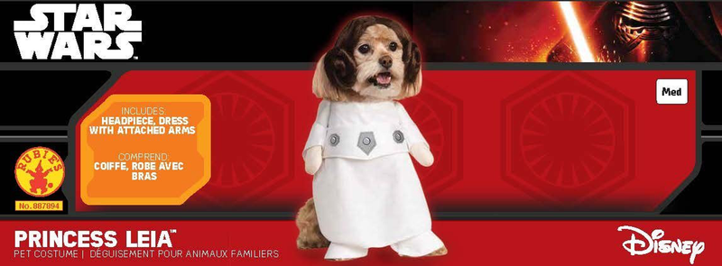 Rubies Costume Star Wars Collection Pet Costume, Princess Leia Animals & Pet Supplies > Pet Supplies > Cat Supplies > Cat Apparel Rubie's   