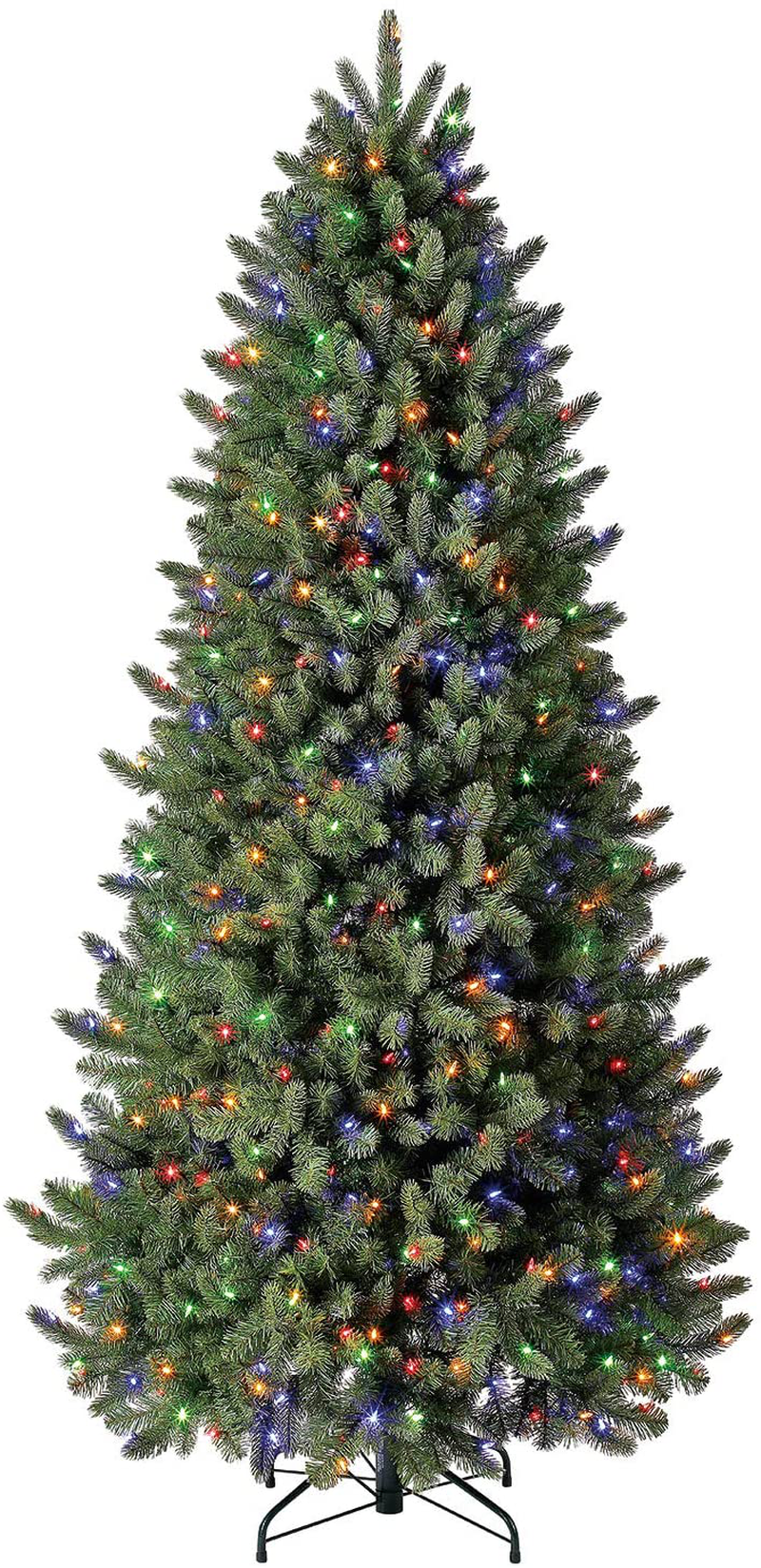 Evergreen Classics 9 ft Pre-Lit Vermont Spruce Quick Set Artificial Christmas Tree, Remote-Controlled Color-Changing LED Lights Home & Garden > Decor > Seasonal & Holiday Decorations > Christmas Tree Stands Evergreen classics 7.5 ft  