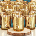 DEVI Gold Votive Candle Holders 24pcs, Fall Wedding Decorations for Table Centerpieces, Valentines Day Decorations, Anniversary Bridal Shower Birthday Party Table Decorations Home & Garden > Decor > Home Fragrance Accessories > Candle Holders DEVI Gold  
