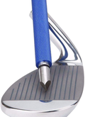 Golf Club Groove Sharpener, Re-Grooving Tool and Cleaner for Wedges & Irons - Generate Optimal Backspin - Suitable for U & V-Grooves  Bulex blue  