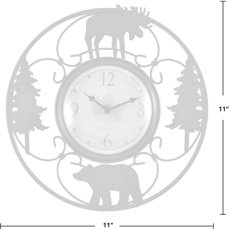 FirsTime & Co. Wildlife Wire Wall Clock, 11", Brown/Black Home & Garden > Decor > Clocks > Wall Clocks FirsTime & Co.   
