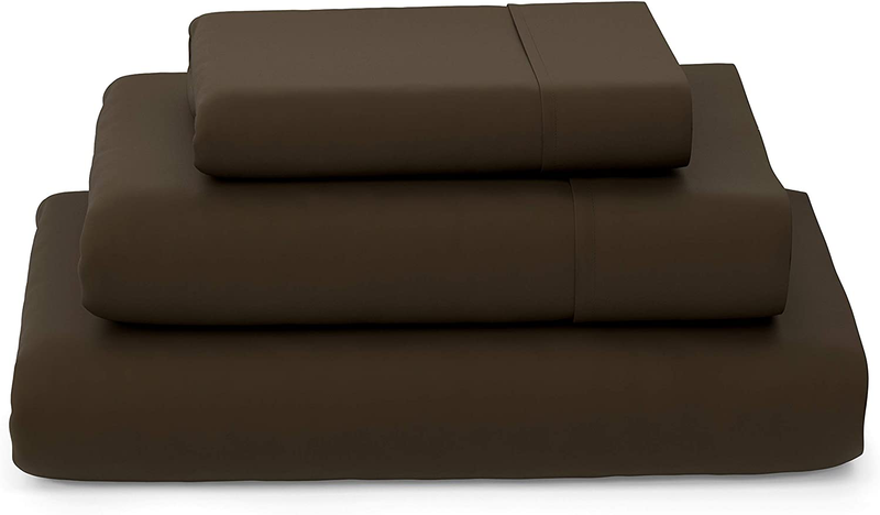 Cosy House Collection Luxury Bamboo Bed Sheet Set - Hypoallergenic Bedding Blend from Natural Bamboo Fiber - Resists Wrinkles - 4 Piece - 1 Fitted Sheet, 1 Flat, 2 Pillowcases - King, White Home & Garden > Linens & Bedding > Bedding Cosy House Collection Chocolate Twin XL 