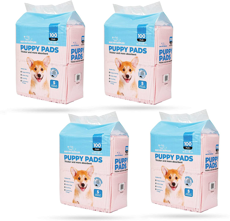 Puppy Training Pads for Large Breeds by Best Pet Supplies Animals & Pet Supplies > Pet Supplies > Dog Supplies > Dog Diaper Pads & Liners Best Pet Supplies Pink 22 x 22.5" (Pack of 400) 