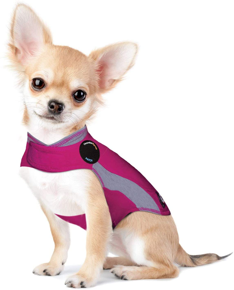Thundershirt Thundershirt Dog Anxiety Jacket Animals & Pet Supplies > Pet Supplies > Dog Supplies > Dog Apparel Thundershirt Pink XX-Small 
