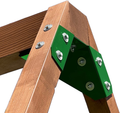 ECLIPSE SWING Bracket - Use Any Size Lumber - ONE Bracket for Swing Set A-Frame (Wonderful White) Home & Garden > Lawn & Garden > Outdoor Living > Porch Swings Eclipse Swing Spring Green  