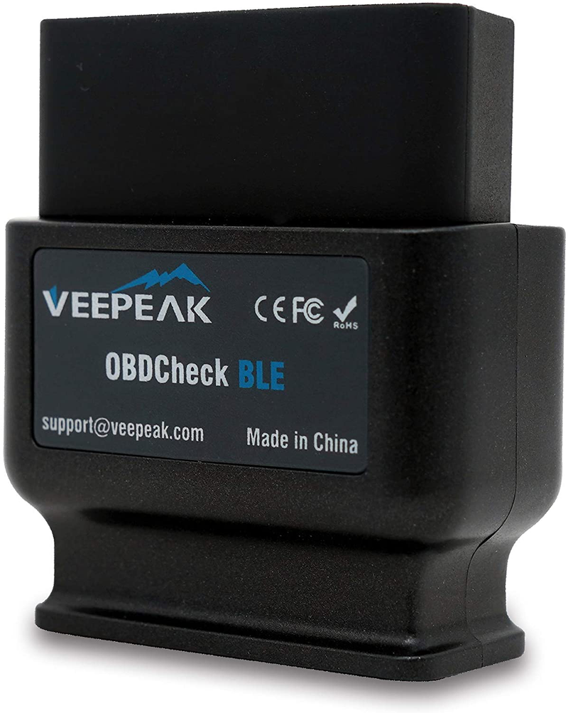 Veepeak OBDCheck BLE OBD2 Bluetooth Scanner Auto OBD II Diagnostic Scan Tool for iOS & Android, Bluetooth 4.0 Car Check Engine Light Code Reader Supports Torque, OBD Fusion app  Veepeak Default Title  