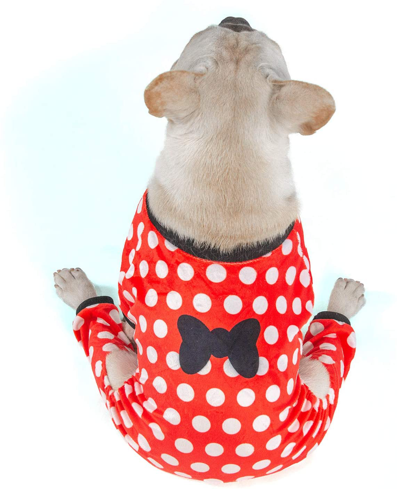 Cutebone Warm Dog Pajamas 2 Pack Cute Onesie for Medium Sized Dogs Boys&Girls Puppy Clothes Animals & Pet Supplies > Pet Supplies > Dog Supplies > Dog Apparel CuteBone   