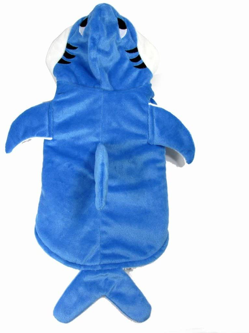 Mogoko Funny Dog Cat Shark Costumes, Pet Halloween Christmas Cosplay Dress, Adorable Blue Shark Pet Costume,Animal Fleece Hoodie Warm Outfits Clothes (XL Size) Animals & Pet Supplies > Pet Supplies > Cat Supplies > Cat Apparel Mogoko   