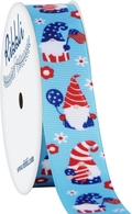 Ribbli 4 Rolls Patriotic Grosgrain Ribbon,3/8 Inches,Total 40 -Yards,Red/White/Blue/Navy,Stars and Stripes Ribbon,Use for Memorial Day, Veterans Day, 4th of July, President's Day, USA Decorations Arts & Entertainment > Hobbies & Creative Arts > Arts & Crafts > Art & Crafting Materials > Embellishments & Trims > Ribbons & Trim Ribbli Patriotic Gnome  