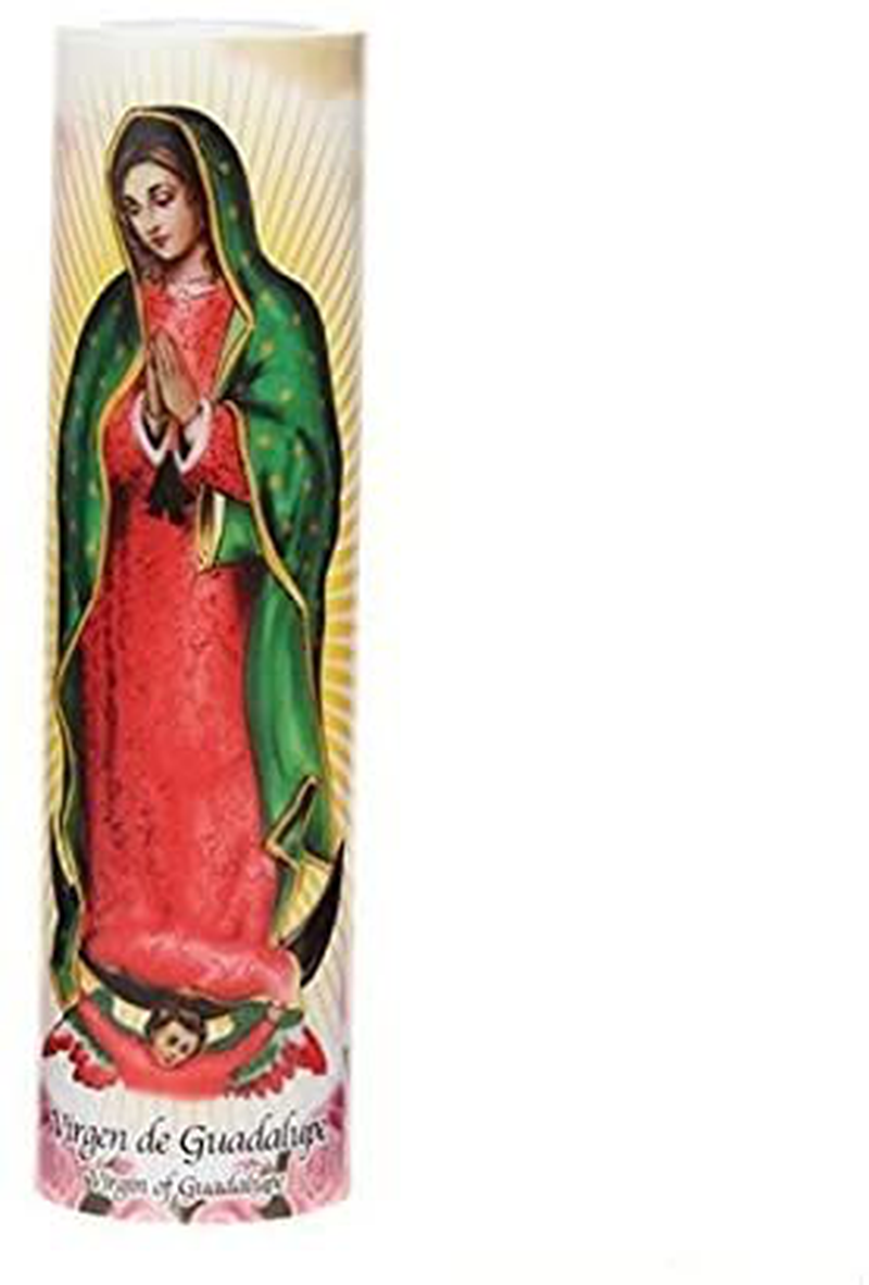 The Virgin of Guadalupe LED Flameless Devotion Prayer Candle, Religious Gift, 6 Hour Timer for More Hours of Enjoyment and Devotion! Dimensions 8.1875" x 2.375" Home & Garden > Decor > Home Fragrances > Candles The Saints Gift Collection Default Title  